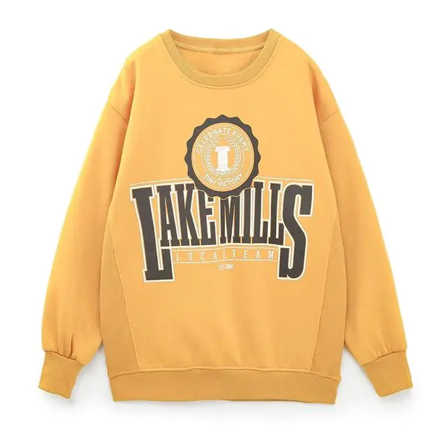 Women Fashion Printing Basic Sweatshirts - Authentifactor