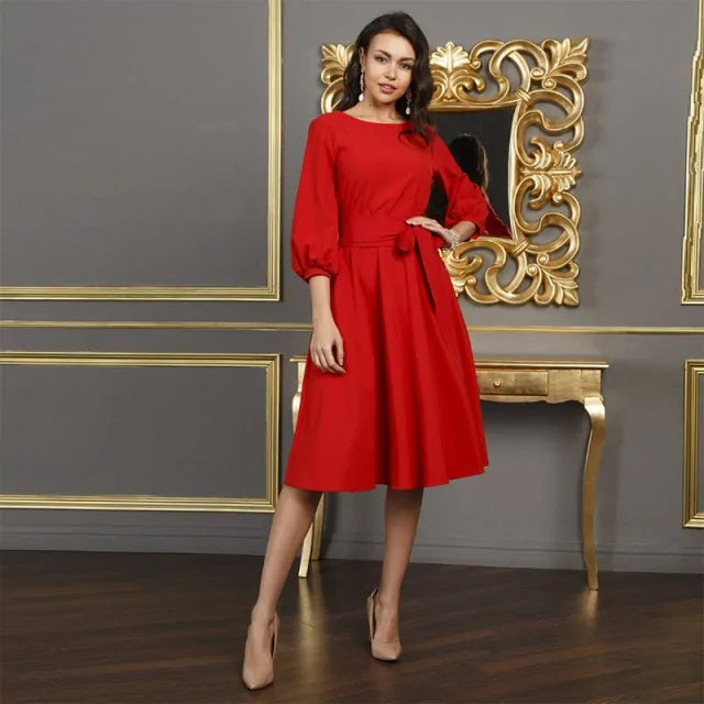 Sashes Vintage Style Dress - Authentifactor