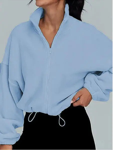 Women's Polar Fleece Zip-Up Jacket - Authentifactor
