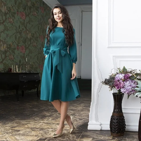 Sashes Vintage Style Dress - Authentifactor
