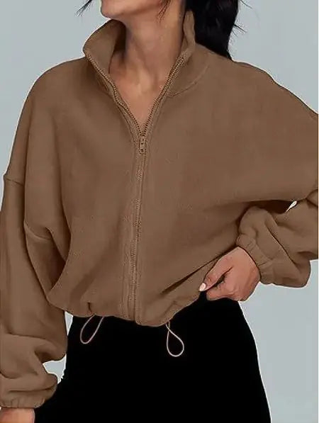 Women's Polar Fleece Zip-Up Jacket - Authentifactor