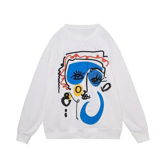Women Fashion Printing Basic Sweatshirts - Authentifactor