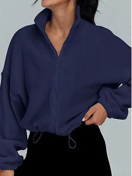 Women's Polar Fleece Zip-Up Jacket - Authentifactor
