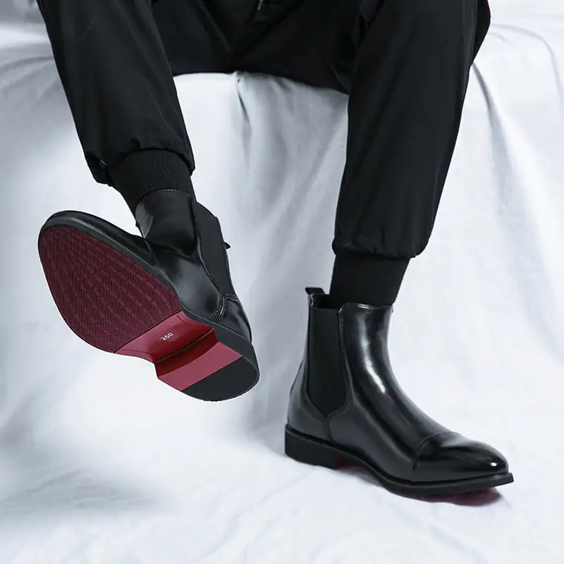 Red Bottom Chelsea Boots For Men - Authentifactor