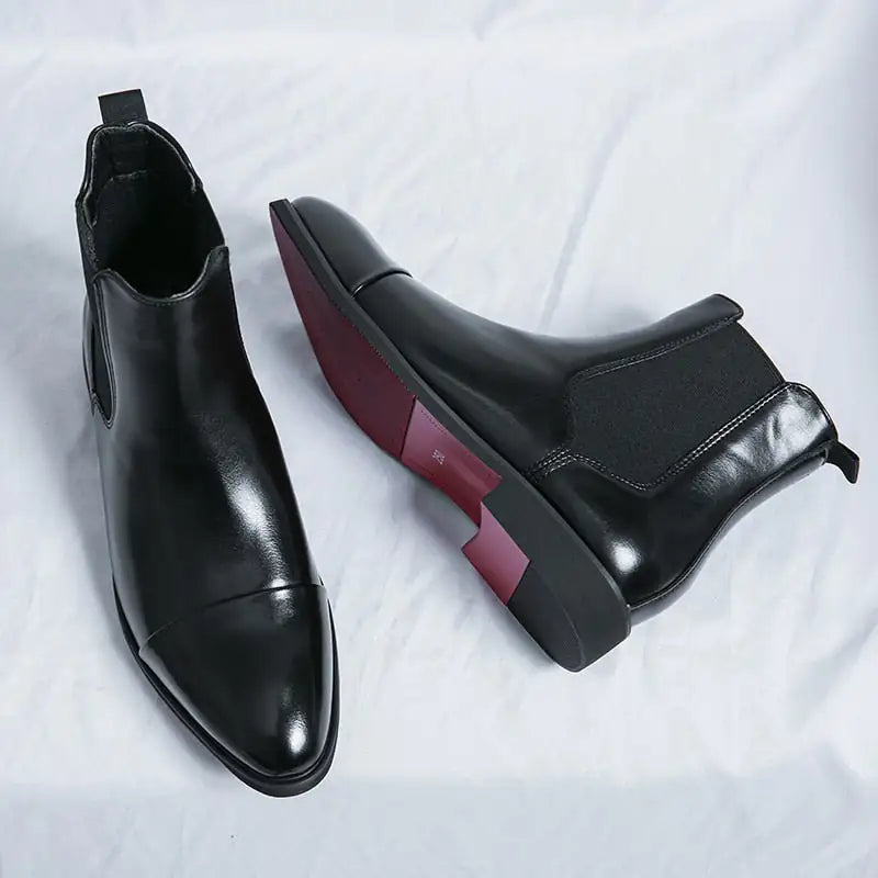 Red Bottom Chelsea Boots For Men - Authentifactor