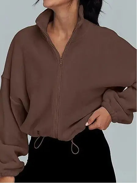 Women's Polar Fleece Zip-Up Jacket - Authentifactor