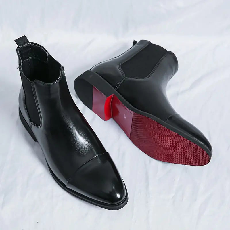 Red Bottom Chelsea Boots For Men - Authentifactor
