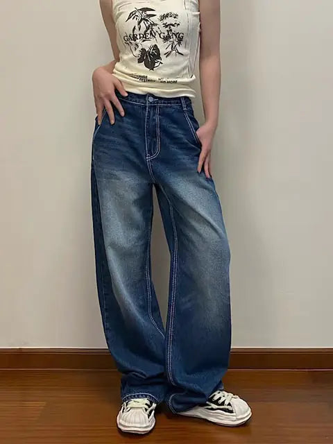 Printed Cargo Baggy Jeans - Authentifactor