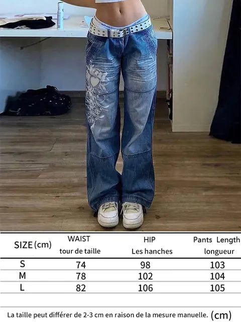 Printed Cargo Baggy Jeans - Authentifactor