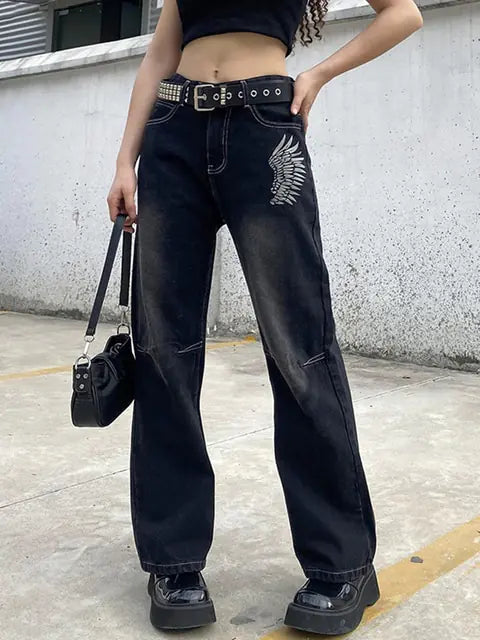 Printed Cargo Baggy Jeans - Authentifactor