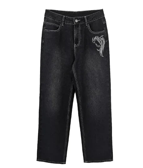 Printed Cargo Baggy Jeans - Authentifactor