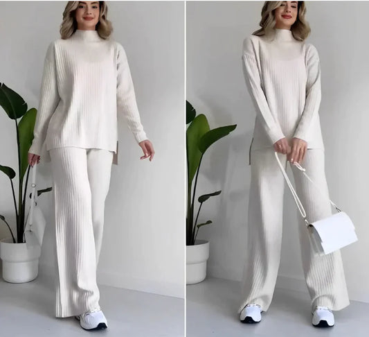Elegant Essentials Turtleneck and Trousers Set - Authentifactor