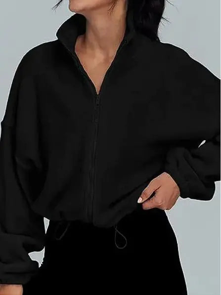 Women's Polar Fleece Zip-Up Jacket - Authentifactor